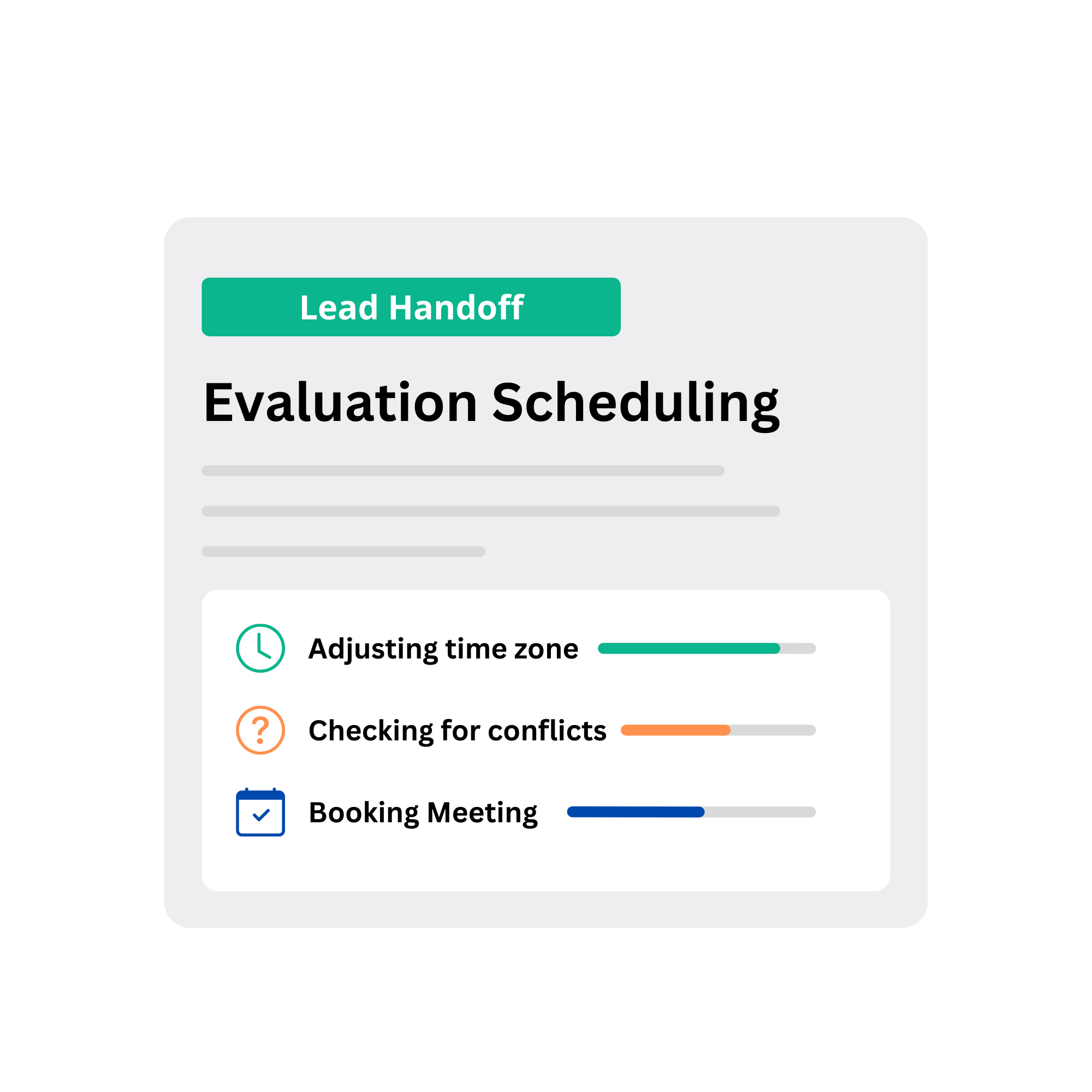 Consultation scheduling card